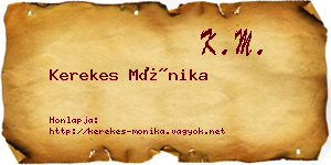 Kerekes Mónika névjegykártya